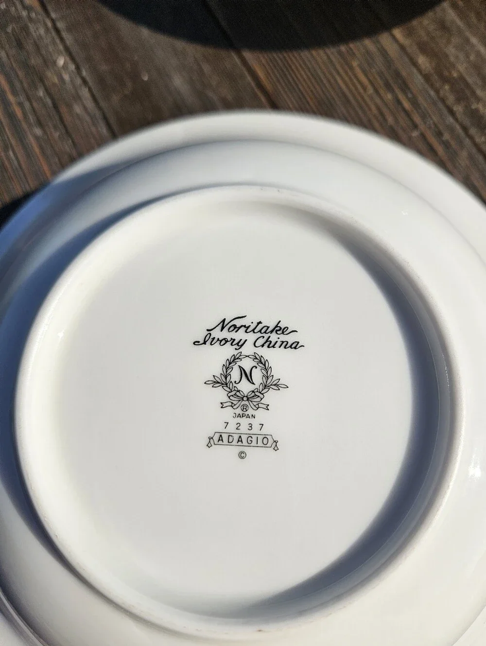 Noritake White Porcelain Dinnerware with Orange Floral Border